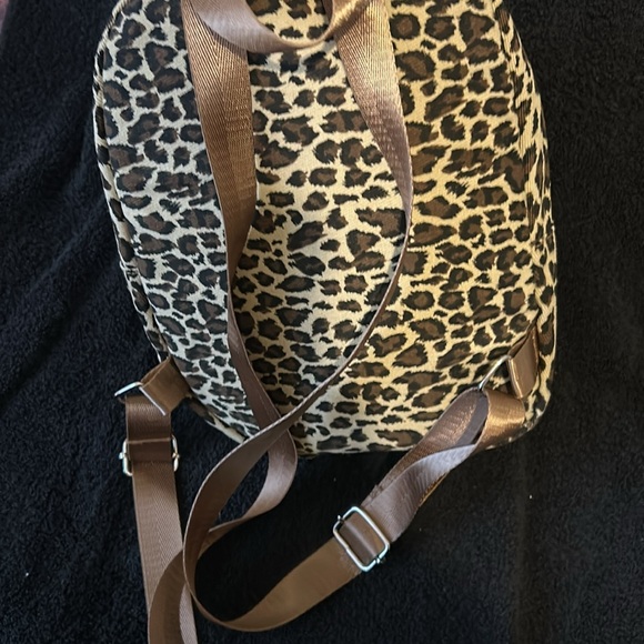 Mini animal print backpack new gold straps - Picture 4 of 7